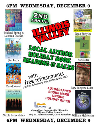 IV Holiday Reading Event Poster